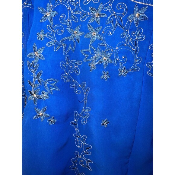 Elegant Wear Skirt Set Womens XXL Formal Full Circle Beaded Embellished Mature - Picture 9 of 15